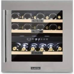 Klarstein 36 Wine Fridge 2 Transparent, Silver