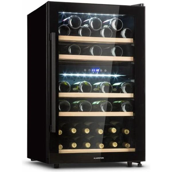 Klarstein 40 Duo Wine Transparent, Black 3 Klarstein 40 Duo Wine Transparent, Black