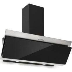 Klarstein Alessia Extractor Hood, Transparent, Black