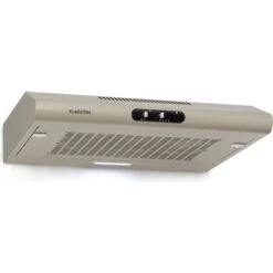 Klarstein Capannina Unterbau-Abzugshaube 60 cm, Grau, Transparent