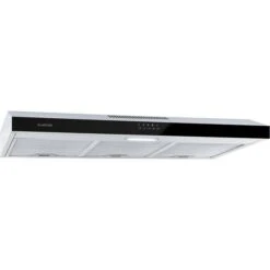 Klarstein Contempo 90, Extractor Hood, Black, Transparent