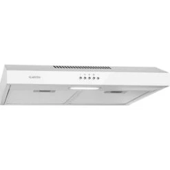 Klarstein Contempo Substructure Cooker Hood 60cm 175mÂ³, Transparent, White