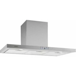 Klarstein Cooker Extractor Hood 90cm, Transparent, Silver