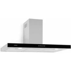 Klarstein Darya Extractor Hood 90cm, Transparent, Silver