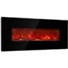Klarstein Lausanne Long Electric Fireplace 1600W 2 Heat Settings 128 Cm Black Black 2 Klarstein Lausanne Long Electric Fireplace 1600W 2 Heat Settings 128 Cm Black Black -Klarstein Klarstein Lausanne Long Electric Fireplace 1600W 2 Heat Settings 128 cm Black Black