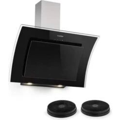 Klarstein Sabia Extractor 90cm, Black, Transparent