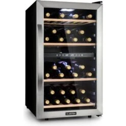 Klarstein Vinamour 45 Duo Wine Refrigerator 2 Transparent, Silver