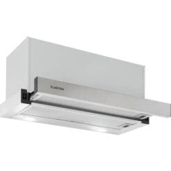 Klarstein Viola Extractor Hood 60cm, Transparent, Silver