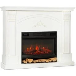 Klarstein Vulsini Dawn Electric Fireplace 1900 W LED Technology Remote Control Black